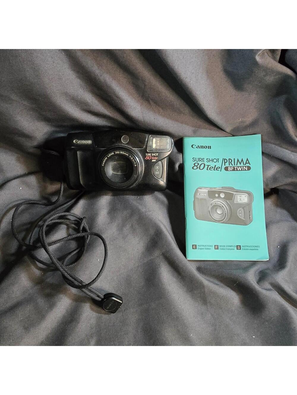 Canon Sure Shot 80 Tele 35mm Point & Shoot Film Camera - Tested